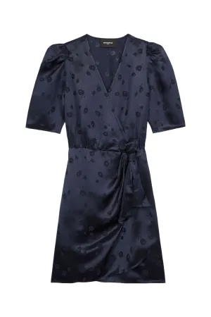 Wrap Jacquard Dress