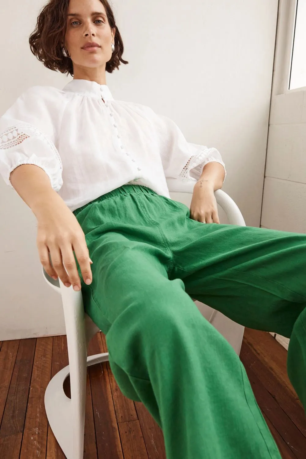 ZOE KRATZMANN | WATTAGE PANT | PALM GREEN